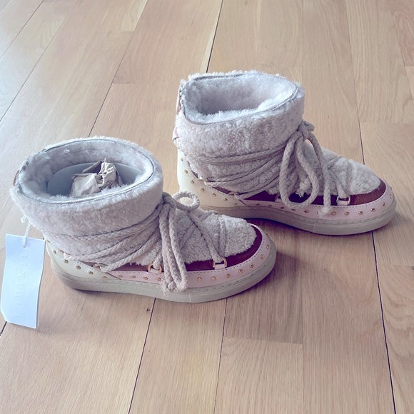 Inuikii curly rock shearling sneaker boot size 38 - Picture 3 of 5